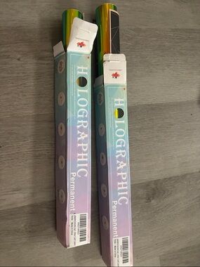 Holographic Permanent Vinyl Rolls - Iridescent Green/Gold